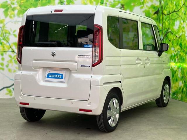 スペーシア ハイブリッドＧ　保証書／セーフティサポート（スズキ）／車線逸脱防止支援システム／ヘッドランプ　ＬＥＤ／ＥＢＤ付ＡＢＳ／横滑り防止装置／アイドリングストップ／禁煙車／エアバッグ　運転席／エアバッグ　助手席　ワンオーナー（3枚目）