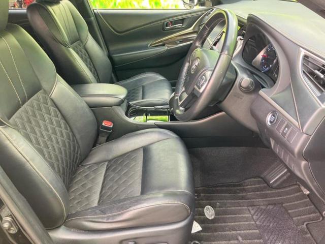 ハリアー エレガンス　保証書／社外　ＳＤナビ／シート　ハーフレザー／パーキングアシスト　バックガイド／ヘッドランプ　ＬＥＤ／Ｂｌｕｅｔｏｏｔｈ接続／ＥＴＣ／ＥＢＤ付ＡＢＳ／横滑り防止装置／アイドリングストップ　バックカメラ（4枚目）