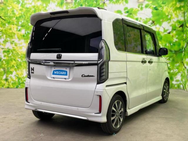 N-BOXカスタム L 新品タイヤ/保証書/社外 9インチ SDナビ/ホンダセンシング/電動スライドドア/シートヒーター 前席/車線逸脱防止支援システム/ドライブレコーダー 前後/ヘッドランプ LED 衝突被害軽減システム(3枚目)
