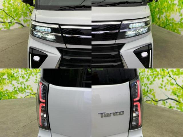 タント カスタムＲＳ　保証書／社外　ＳＤナビ／スマートアシスト（トヨタ・ダイハツ）／両側電動スライドドア／シートヒーター　前席／パノラマモニター／車線逸脱防止支援システム／シート　ハーフレザー／ヘッドランプ　ＬＥＤ　ＥＴＣ（52枚目）