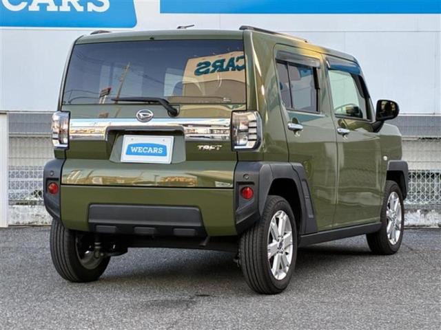 タフト Ｇターボ　ガラスルーフ／保証書／社外　ＳＤナビ／スマートアシスト（トヨタ・ダイハツ）／シートヒーター　前席／車線逸脱防止支援システム／ヘッドランプ　ＬＥＤ／ＥＢＤ付ＡＢＳ／横滑り防止装置　衝突被害軽減システム（3枚目）