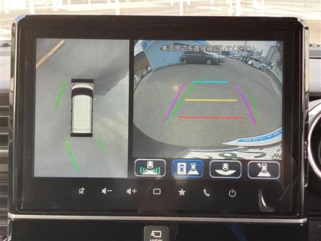 スペーシアカスタム ハイブリッドＸＳターボ　保証書／ディスプレイオーディオ＋ナビ９インチ／レーダーブレーキサポート（スズキ）／両側電動スライドドア／シートヒーター　運転席／全方位モニター用カメラ／シート　ハーフレザー　全周囲カメラ　ワンオーナー（11枚目）