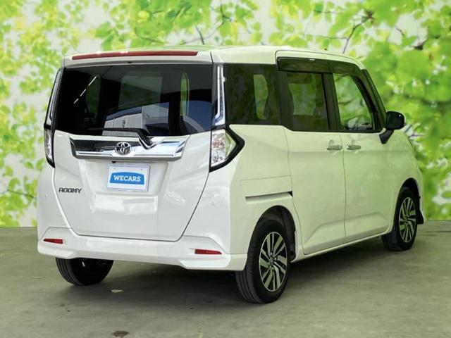 ルーミー カスタムＧ　新品タイヤ／保証書／純正　９インチ　メモリーナビ／スマートアシスト（トヨタ・ダイハツ）／両側電動スライドドア／シートヒーター　前席／パノラミックビューモニター／ヘッドランプ　ＬＥＤ　全周囲カメラ（3枚目）