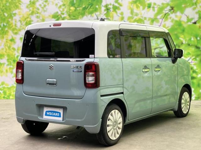 ワゴンＲスマイル ハイブリッドＸ　新品タイヤ／保証書／純正　９インチ　メモリーナビ／セーフティサポート（スズキ）／シートヒーター　運転席／全方位モニター／車線逸脱防止支援システム／ヘッドランプ　ＬＥＤ／ＵＳＢジャック　全周囲カメラ（3枚目）