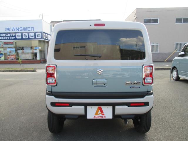 ハスラー ハイブリッドＸターボ　届出済未使用車　全方位モニター付メモリ－ナビゲ－ション・スズキコネクト対応　レーダ－ブレ－キサポ－ト　カードキ－　ＬＥＤヘッドライト　フロントフォグランプ　ターボ　純正１５インチアルミホイール（3枚目）