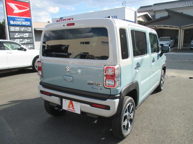 ハスラー ハイブリッドＸターボ　届出済未使用車　全方位モニター付メモリ－ナビゲ－ション・スズキコネクト対応　レーダ－ブレ－キサポ－ト　カードキ－　ＬＥＤヘッドライト　フロントフォグランプ　ターボ　純正１５インチアルミホイール（6枚目）