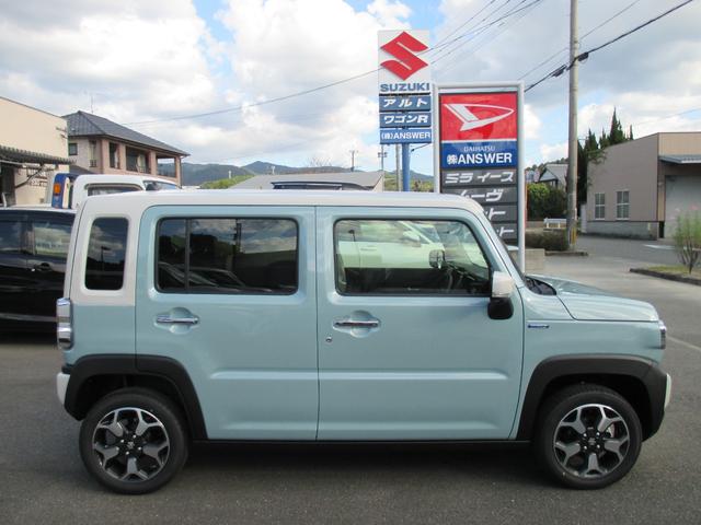 ハスラー ハイブリッドＸターボ　届出済未使用車　全方位モニター付メモリ－ナビゲ－ション・スズキコネクト対応　レーダ－ブレ－キサポ－ト　カードキ－　ＬＥＤヘッドライト　フロントフォグランプ　ターボ　純正１５インチアルミホイール（8枚目）