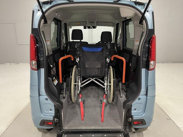 スペーシア 福祉車両・手動スロープ・1台積・4人乗・走行60千K・スズキセーフティサポート・TV・ナビ・Bカメラ・左電動スライドドア・レーダーブレーキサポート・プッシュスタート・スマートキー・電動ウィンチサード(5枚目)