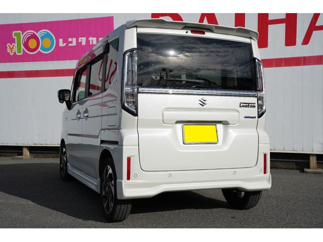 スペーシアカスタム ハイブリッドXS ユーザー買取 新品純正フロアマット ドアバイザー 純正アルミホイール 電格ミラー キーフリー LED 両側パワースライドドア 前席シートヒーター ステアリングヒーター USB端子(12枚目)