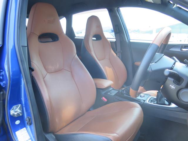 WRX STi 茶革シート HDDナビ 純正18AW 後期(10枚目)