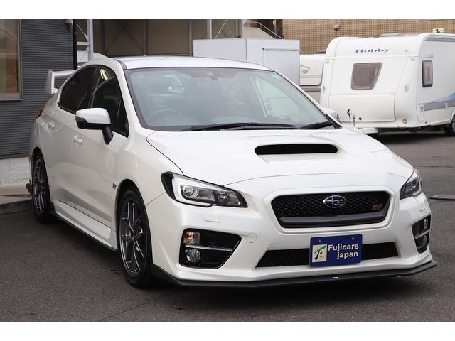 STI タイプS STIフロント.サイド.リアスポイラー STIメタルクラッチ HKSマフラー HKSメタルキャタライザー HKSターボタイマー BLITZアルミラジエーター HKSフラッシュエディター ワンオーナー(3枚目)
