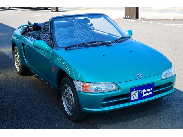 ホンダ ビート ｐｐ１系 バージョンｆ ８００台限定 専用色アズテックグリーンパール 純正アルミホイール タイミングベルト交換 スカイサウンドコンポ オープン ５ｍｔの中古車在庫詳細 株 フジカーズジャパン 鳥栖店 スポーツカー 中古車在庫 中古車販売情報を
