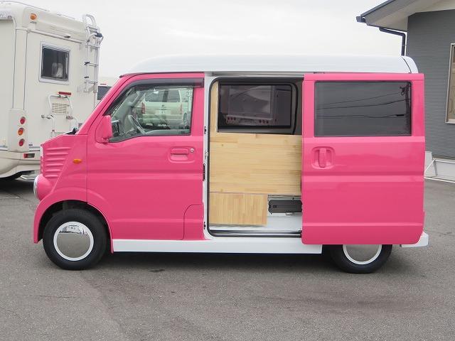 移動販売車 キッチンカー フレンチバス仕様 オールペイント ケータリングカー 8ナンバー エアロパーツ 販売用テーブル 2槽シンク 給排水タンク 3連収納ボックス 100Vコンセント 運転席背板 キーレス(6枚目)