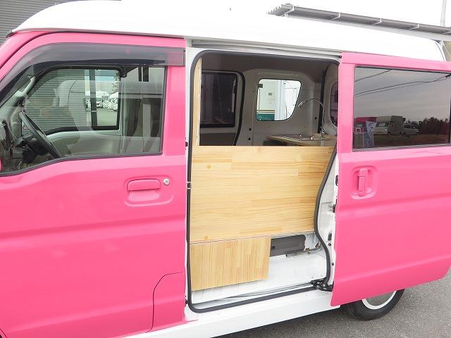 移動販売車 キッチンカー フレンチバス仕様 オールペイント ケータリングカー 8ナンバー エアロパーツ 販売用テーブル 2槽シンク 給排水タンク 3連収納ボックス 100Vコンセント 運転席背板 キーレス(27枚目)