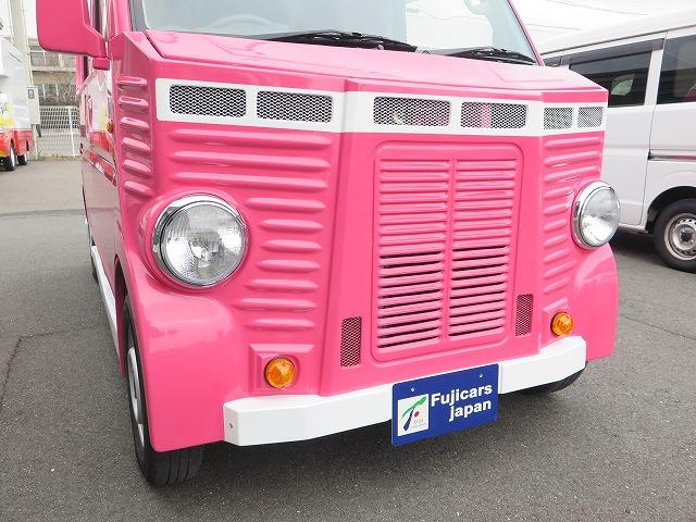 移動販売車 キッチンカー フレンチバス仕様 オールペイント ケータリングカー 8ナンバー エアロパーツ 販売用テーブル 2槽シンク 給排水タンク 3連収納ボックス 100Vコンセント 運転席背板 キーレス(34枚目)