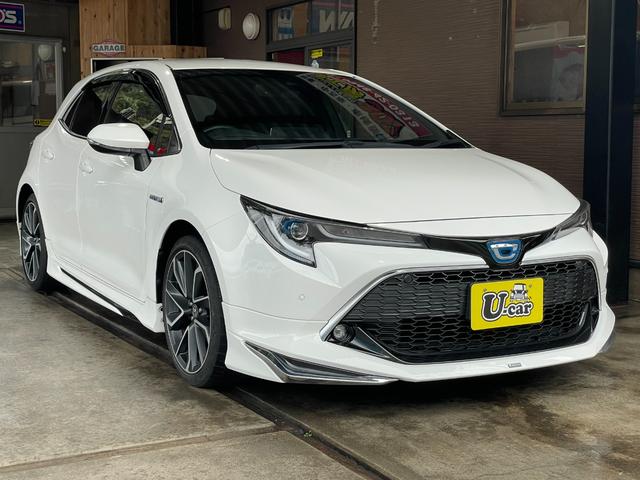 カローラスポーツ ハイブリッドＧ　Ｚ　モデリスタフルエアロ／トヨタ純正９インチナビ／ＢＬＵＥＴＯＯＴＨ／ナビ連動ドライブレコーダー前後／バックカメラ／スピード取締りＡＳＳＵＲＡレーダー探知機／禁煙車／コーティング施工（3枚目）