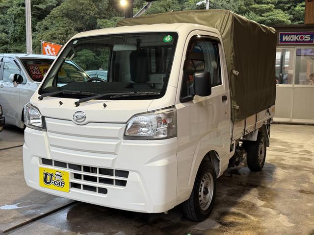 ハイゼットトラック 　コンパクトテールリフト／昇降ゲート耐荷重２００ｋｇ／リモコン／幌車／禁煙車／パワステ／エアコン／バッテリー新品／ファンベルトクーラーベルト新品／コーティング施工済／全国対応（4枚目）