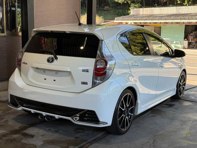 アクア G G’s GANADORセンター出しマフラーPASION/純正SDナビ/フルセグTV/BLUETOOTH/バックカメラ/ETC/禁煙車/全国対応/コーティング施工(14枚目)