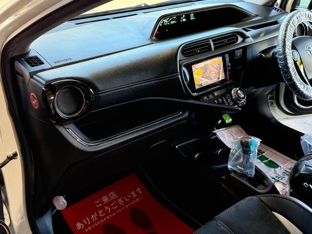 アクア G G’s GANADORセンター出しマフラーPASION/純正SDナビ/フルセグTV/BLUETOOTH/バックカメラ/ETC/禁煙車/全国対応/コーティング施工(38枚目)
