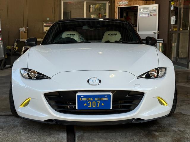 ロードスター Sスペシャルパッケージ ラッシュ車高調/15インチWORKエクイップ/ラビッシュマフラー/78WORKSクリアテール/グッドガン&WORKコラボフルバケカワイ製作シートレール/グッドガン羽&ステアリング/ナビ/TV/Bカメラ(3枚目)