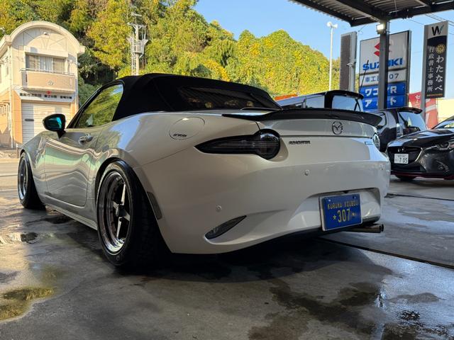 ロードスター Sスペシャルパッケージ ラッシュ車高調/15インチWORKエクイップ/ラビッシュマフラー/78WORKSクリアテール/グッドガン&WORKコラボフルバケカワイ製作シートレール/グッドガン羽&ステアリング/ナビ/TV/Bカメラ(17枚目)