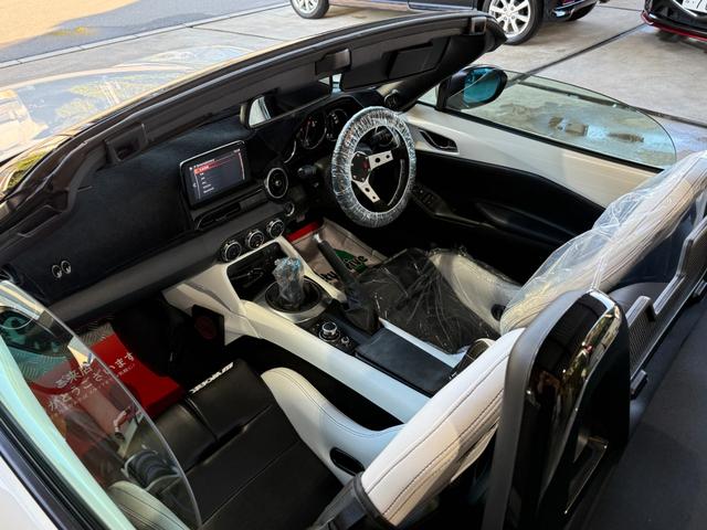 ロードスター Sスペシャルパッケージ ラッシュ車高調/15インチWORKエクイップ/ラビッシュマフラー/78WORKSクリアテール/グッドガン&WORKコラボフルバケカワイ製作シートレール/グッドガン羽&ステアリング/ナビ/TV/Bカメラ(39枚目)