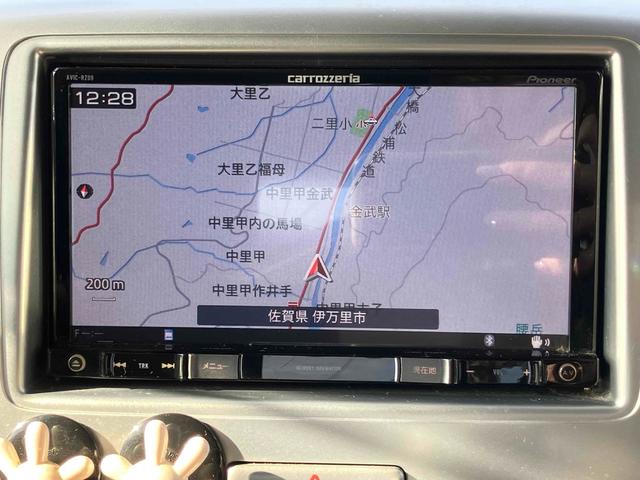 スペーシア Ｇ　両側電動スライドドア　ナビ　ＴＶ　衝突被害軽減システム　オートライト　スマートキー　アイドリングストップ　電動格納ミラー　シートヒーター　ＣＶＴ　盗難防止システム　ＡＢＳ　ＥＳＣ　ＣＤ（4枚目）