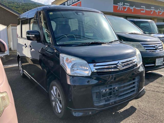 スペーシア Ｇ　両側電動スライドドア　ナビ　ＴＶ　衝突被害軽減システム　オートライト　スマートキー　アイドリングストップ　電動格納ミラー　シートヒーター　ＣＶＴ　盗難防止システム　ＡＢＳ　ＥＳＣ　ＣＤ（13枚目）