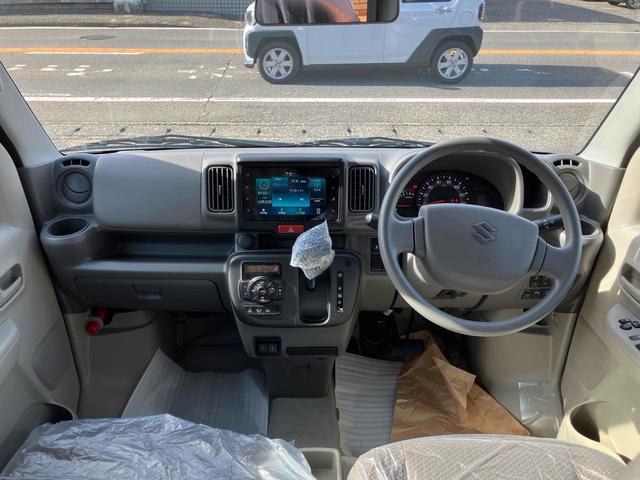 エブリイ ＰＡ　バックカメラ　両側電動スライドドア　ナビ　クリアランスソナー　レーンアシスト　衝突被害軽減システム　オートライト　スマートキー　アイドリングストップ　電動格納ミラー　シートヒーター　ＡＴ　ＡＢＳ（2枚目）