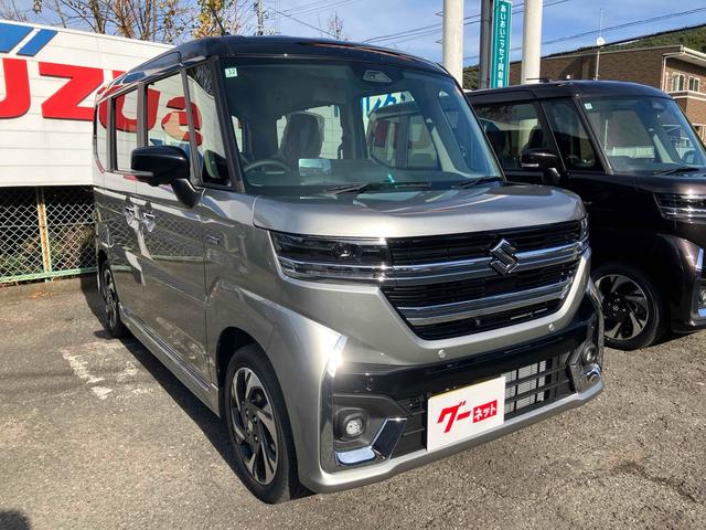 スペーシアカスタム ハイブリッドＸＳターボ　全周囲カメラ　両側電動スライドドア　ナビ　ＴＶ　クリアランスソナー　オートクルーズコントロール　レーンアシスト　衝突被害軽減システム　オートライト　ＬＥＤヘッドランプ　スマートキー（14枚目）