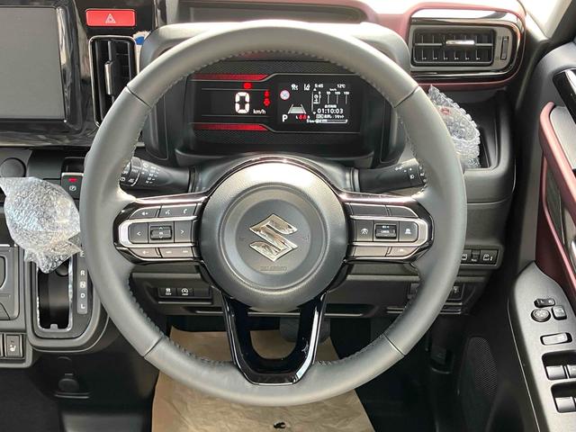 スペーシアカスタム ハイブリッドＸＳ　両側電動スライドドア　クリアランスソナー　オートクルーズコントロール　レーンアシスト　衝突被害軽減システム　オートライト　ＬＥＤヘッドランプ　スマートキー　アイドリングストップ　電動格納ミラー（3枚目）