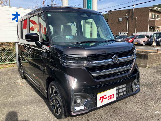 スペーシアカスタム ハイブリッドＸＳ　両側電動スライドドア　クリアランスソナー　オートクルーズコントロール　レーンアシスト　衝突被害軽減システム　オートライト　ＬＥＤヘッドランプ　スマートキー　アイドリングストップ　電動格納ミラー（12枚目）