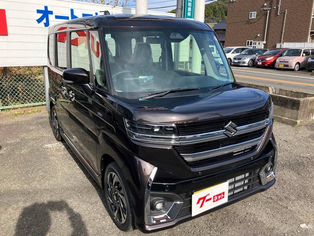 スペーシアカスタム ハイブリッドＸＳ　両側電動スライドドア　クリアランスソナー　オートクルーズコントロール　レーンアシスト　衝突被害軽減システム　オートライト　ＬＥＤヘッドランプ　スマートキー　アイドリングストップ　電動格納ミラー（13枚目）