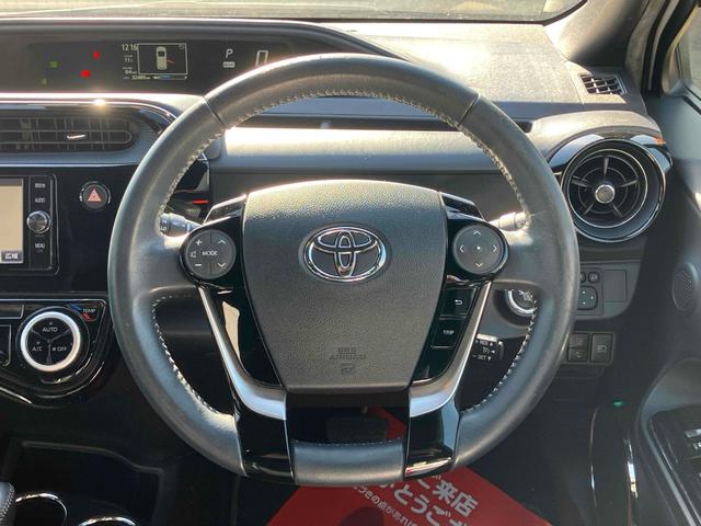 アクア Ｇ　ＧＲスポーツ　ＥＴＣ　バックカメラ　ナビ　ＴＶ　オートクルーズコントロール　レーンアシスト　衝突被害軽減システム　アルミホイール　オートマチックハイビーム　オートライト　ＬＥＤヘッドランプ　スマートキー（3枚目）