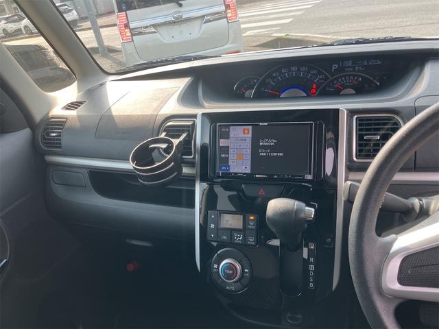 タント カスタムX 両側スライド・片側電動 ナビ TV オートライト LEDヘッドランプ スマートキー アイドリングストップ 電動格納ミラー シートヒーター ベンチシート CVT 盗難防止システム ABS ESC CD(4枚目)