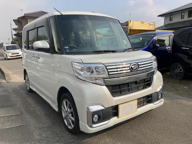 タント カスタムX 両側スライド・片側電動 ナビ TV オートライト LEDヘッドランプ スマートキー アイドリングストップ 電動格納ミラー シートヒーター ベンチシート CVT 盗難防止システム ABS ESC CD(14枚目)