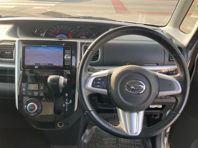 タント カスタムRS トップエディションSAII ETC バックカメラ 両側電動スライドドア ナビ TV 衝突被害軽減システム オートライト LEDヘッドランプ スマートキー アイドリングストップ 電動格納ミラー ベンチシート CVT(3枚目)