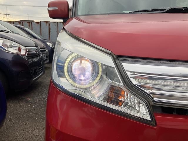 スペーシアカスタム XS タイミングチェーン HIDヘッドライト 純正エアロ 純正14インチアルミホイール アイドリングストップ 片側電動スライドドア スマートキー プッシュスターター オートライト 電動格納ドアミラー(33枚目)