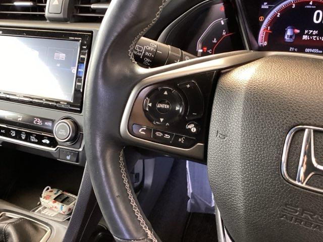 シビック ハッチバック　純正ナビ　フルセグ　６速ＭＴ　追突軽減ブレーキ　盗難防止装置　Ｂモニター　横滑防止　シートヒーター付き　ＬＥＤライト　スマートキー　ＡＡＣ　ナビ・ＴＶ　ドラレコ　サイドカーテンエアバック　ＥＴＣ（47枚目）