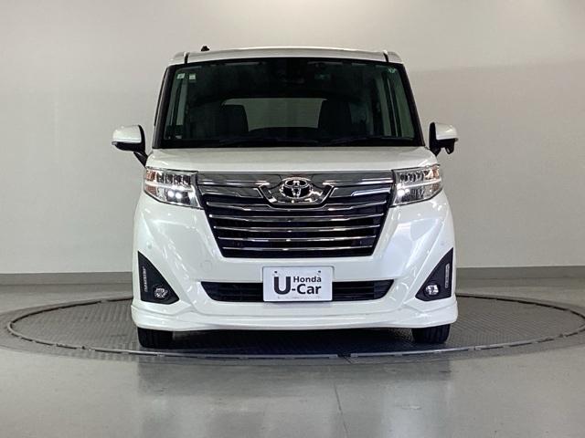 ルーミー カスタムＧ　ナビ　Ｒカメラ　後席モニター　フルセグＴＶ　ＶＳＣ　両側オートスライドドア　Ｃセンサー　衝突軽減ブレーキシステム　バックモニター　Ａライト　ＬＥＤライト　シートヒーター　ＡＡＣ　キーフリー　Ａストップ（6枚目）