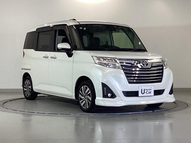 ルーミー カスタムＧ　ナビ　Ｒカメラ　後席モニター　フルセグＴＶ　ＶＳＣ　両側オートスライドドア　Ｃセンサー　衝突軽減ブレーキシステム　バックモニター　Ａライト　ＬＥＤライト　シートヒーター　ＡＡＣ　キーフリー　Ａストップ（7枚目）