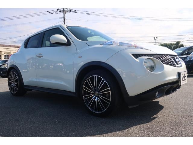 ジューク １５ＲＸ　タイプＶ　純正ナビ　地デジＴＶ　Ｂｌｕｅｔｏｏｔｈ　バックカメラ　ＤＶＤ再生　ＥＴＣ　社外１８インチＡＷ　車高調ローダウン　インテリジェントキー　オートライト　オートエアコン　電動格納ドアミラー（52枚目）