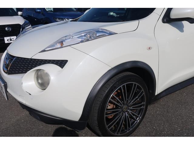 ジューク １５ＲＸ　タイプＶ　純正ナビ　地デジＴＶ　Ｂｌｕｅｔｏｏｔｈ　バックカメラ　ＤＶＤ再生　ＥＴＣ　社外１８インチＡＷ　車高調ローダウン　インテリジェントキー　オートライト　オートエアコン　電動格納ドアミラー（62枚目）