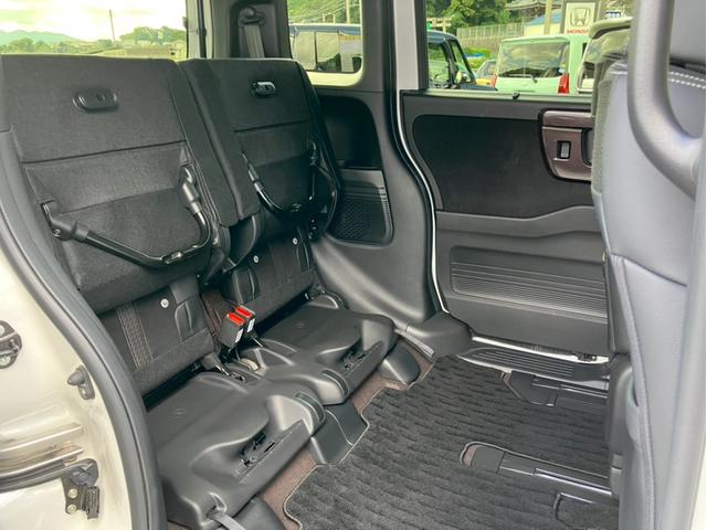 Ｎ－ＢＯＸカスタム Ｇ・ＥＸターボホンダセンシング　純正８型ナビ／前後ドラレコ／両側ＰＳＤ／助手席ロングスライドシート／Ｂカメラ／ＥＴＣ／１オーナー車　半革　電動格納ドアミラー　車線逸脱防止　ブルートゥースオーディオ　禁煙　Ｒカメ　前席シートヒーター（10枚目）