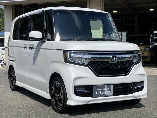 Ｎ－ＢＯＸカスタム Ｇ・ＥＸターボホンダセンシング　純正８型ナビ／前後ドラレコ／両側ＰＳＤ／助手席ロングスライドシート／Ｂカメラ／ＥＴＣ／１オーナー車　半革　電動格納ドアミラー　車線逸脱防止　ブルートゥースオーディオ　禁煙　Ｒカメ　前席シートヒーター（32枚目）