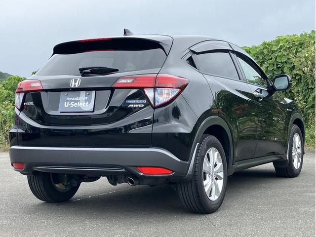 ヴェゼル ハイブリッドＸ・ホンダセンシング　４ＷＤ／純正８型ナビ／前方ドラレコ／シートヒーター／ＥＴＣ／Ｂカメラ／１オーナー車　レーンキープ　横滑防止　Ｒカメラ　禁煙　スマ－トキ－　クルコン　ＥＴＣ車載器　サイドエアバック　キーレスエントリー（6枚目）