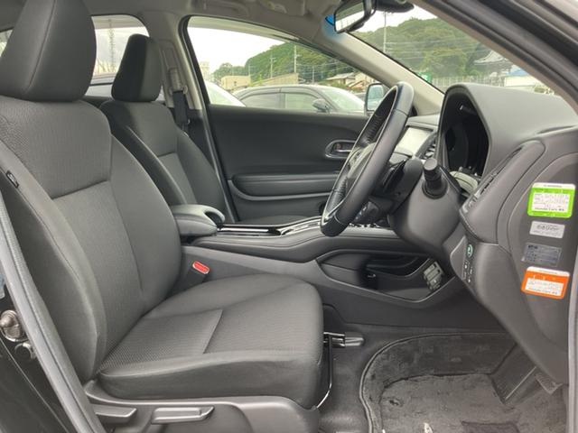 ヴェゼル ハイブリッドＸ・ホンダセンシング　４ＷＤ／純正８型ナビ／前方ドラレコ／シートヒーター／ＥＴＣ／Ｂカメラ／１オーナー車　レーンキープ　横滑防止　Ｒカメラ　禁煙　スマ－トキ－　クルコン　ＥＴＣ車載器　サイドエアバック　キーレスエントリー（9枚目）