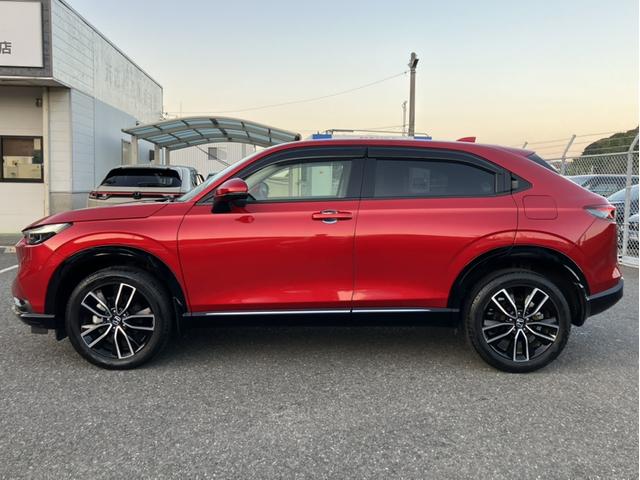 ヴェゼル e:HEVZ OPグリル/Gathers9型ナビ/前後ドラレコ/ETC2.0/Bカメラ/1オーナー車 LDA 衝突回避支援ブレーキ機能 1オナ スマキ BTオーディオ 半革 Pトランク フルオートエアコン Dレコ(6枚目)