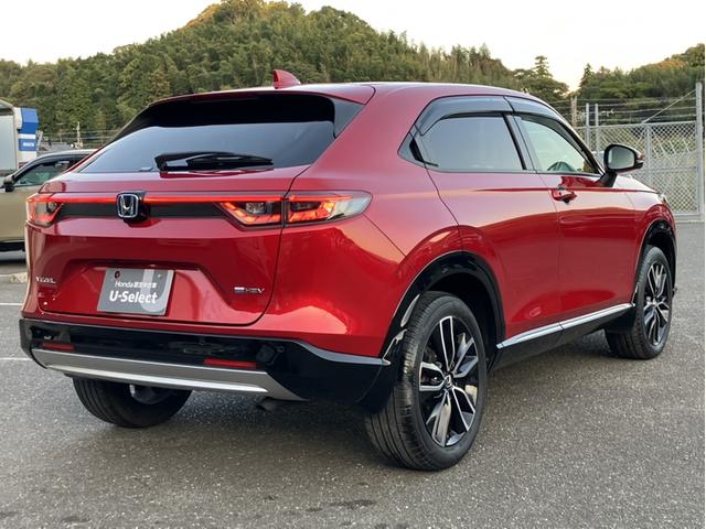 ヴェゼル e:HEVZ OPグリル/Gathers9型ナビ/前後ドラレコ/ETC2.0/Bカメラ/1オーナー車 LDA 衝突回避支援ブレーキ機能 1オナ スマキ BTオーディオ 半革 Pトランク フルオートエアコン Dレコ(7枚目)