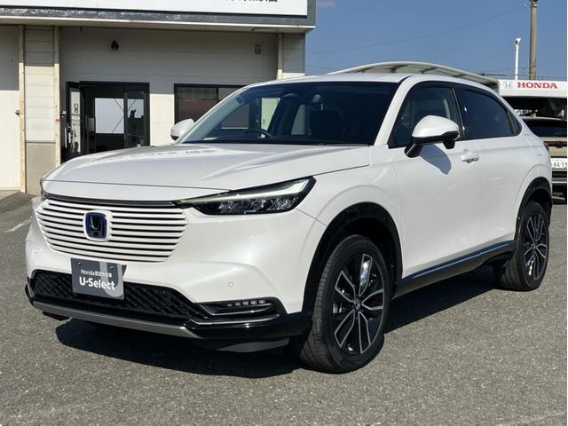 ヴェゼル ｅ：ＨＥＶＺ　Ｇａｔｈｅｒｓ８型ナビ／ＥＴＣ／Ｂカメラ／Ｐセンサー／１オーナー車　衝突回避支援ブレーキ機能　１オナ　スマキ　Ｐトランク　フルオートエアコン　エアバッグ　両席エアバック　Ｒカメ　パワーウィンドウ　禁煙（4枚目）